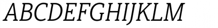 Haboro Slab Soft Condensed Book Italic Font UPPERCASE