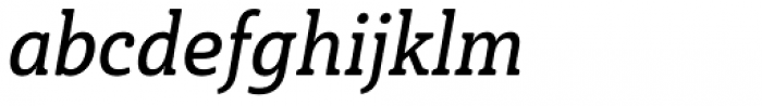 Haboro Slab Soft Condensed Demi Italic Font LOWERCASE