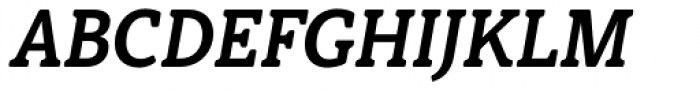 Haboro Slab Soft Condensed Ex Bold Italic Font UPPERCASE