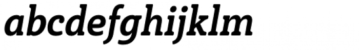 Haboro Slab Soft Condensed Ex Bold Italic Font LOWERCASE