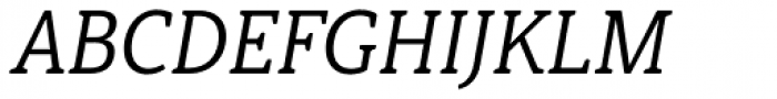 Haboro Slab Soft Condensed Regular Italic Font UPPERCASE