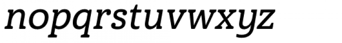 Haboro Slab Soft Extended Demi Italic Font LOWERCASE