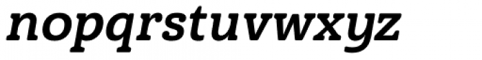 Haboro Slab Soft Extended Ex Bold Italic Font LOWERCASE