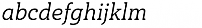 Haboro Slab Soft Extended Regular Italic Font LOWERCASE