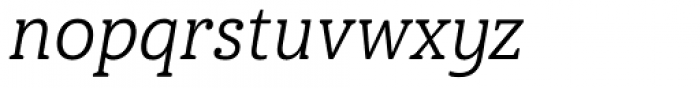 Haboro Slab Soft Norm Book Italic Font LOWERCASE