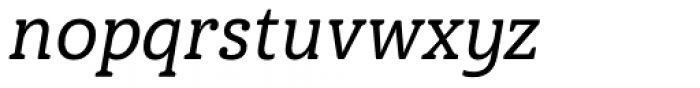 Haboro Slab Soft Norm Medium Italic Font LOWERCASE