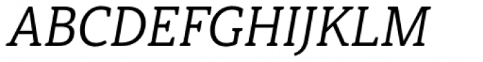 Haboro Slab Soft Norm Regular Italic Font UPPERCASE