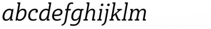 Haboro Slab Soft Norm Regular Italic Font LOWERCASE