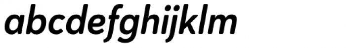 Haboro Soft Condensed Bold Italic Font LOWERCASE