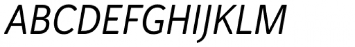 Haboro Soft Condensed Regular Italic Font UPPERCASE