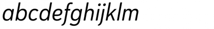 Haboro Soft Condensed Regular Italic Font LOWERCASE