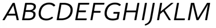 Haboro Soft Extended Regular Italic Font UPPERCASE