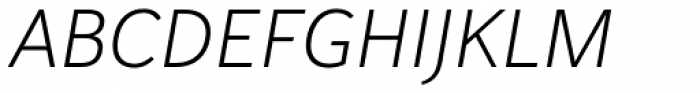 Haboro Soft Normal Light Italic Font UPPERCASE