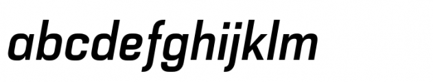 Haboro Squared Condensed Bold Italic Font LOWERCASE