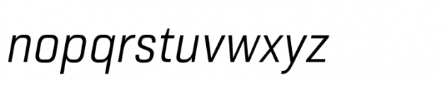 Haboro Squared Condensed Light Italic Font LOWERCASE
