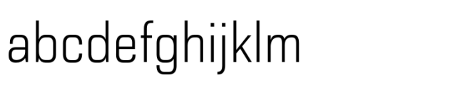 Haboro Squared Condensed Thin Font LOWERCASE