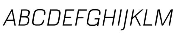 Haboro Squared Extra Thin Italic Font UPPERCASE