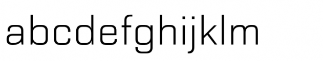 Haboro Squared Extra Thin Font LOWERCASE