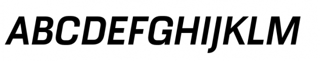 Haboro Squared Norm Ex Bold Italic Font UPPERCASE