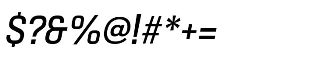 Haboro Squared Norm Medium Italic Font OTHER CHARS