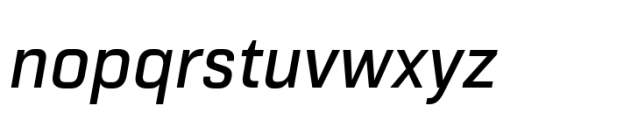 Haboro Squared Norm Medium Italic Font LOWERCASE