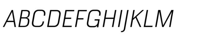 Haboro Squared Norm Thin Italic Font UPPERCASE