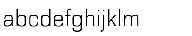 Haboro Squared Norm Thin Font LOWERCASE