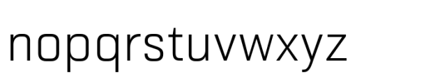 Haboro Squared Norm Thin Font LOWERCASE