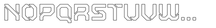 Hackone SliceOutline Font UPPERCASE