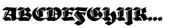 Hades Regular Font UPPERCASE