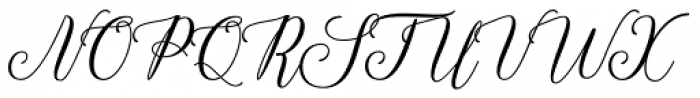 Hadhelia Script Regular Font UPPERCASE