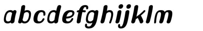 Hadsai Bold Italic Font LOWERCASE