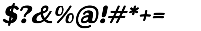 Hadsai Extra Bold Italic Font OTHER CHARS