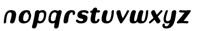 Hadsai Extra Bold Italic Font LOWERCASE