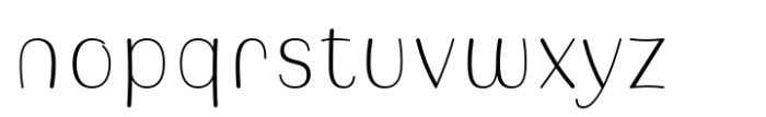 Hadsai Extra Light Font LOWERCASE