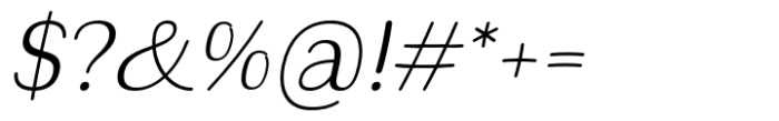 Hadsai Light Italic Font OTHER CHARS