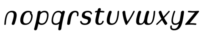 Hadsai Medium Italic Font LOWERCASE