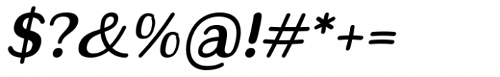 Hadsai Semi Bold Italic Font OTHER CHARS