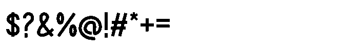 Hadzobe Regular Font OTHER CHARS
