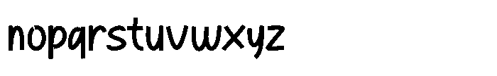Hadzobe Regular Font LOWERCASE