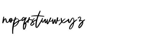 Hafine Brush Font LOWERCASE