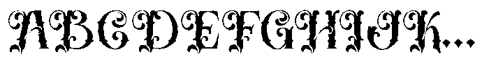 Hafishya Rough Font UPPERCASE
