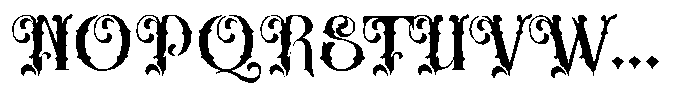 Hafishya Rough Font UPPERCASE