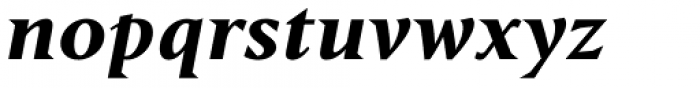 Haggard Nova Heavy Italic Font LOWERCASE