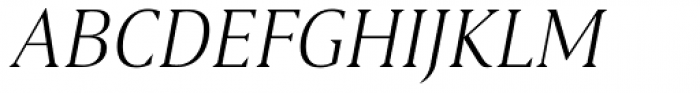 Haggard Nova Light Italic Font UPPERCASE