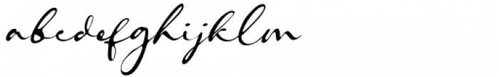 Hagia Signature Regular Font LOWERCASE