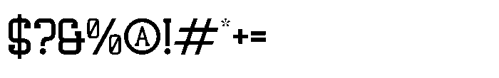 Hagofen Regular Font OTHER CHARS