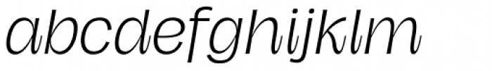Hagrid Light Italic Font LOWERCASE