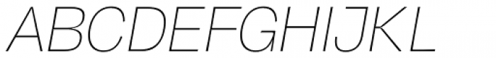 Hagrid Thin Italic Font UPPERCASE