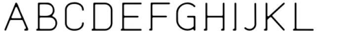 Haigo Thin Font UPPERCASE